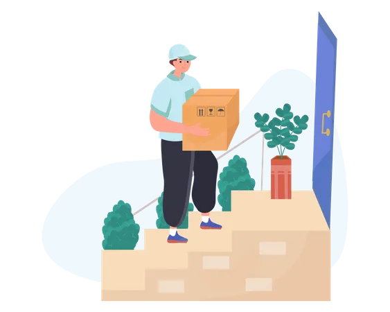 Home delivery  Illustration