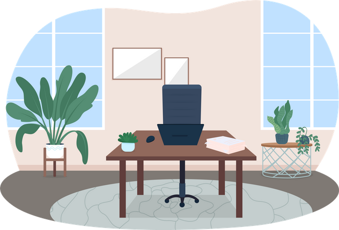 Home office  Illustration