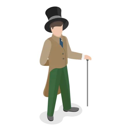 Homme en costume  Illustration