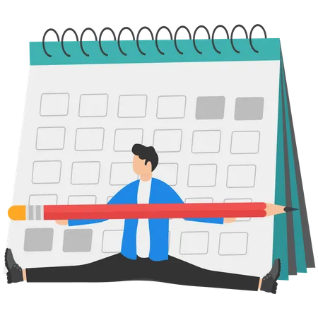 Horaire de travail flexible  Illustration