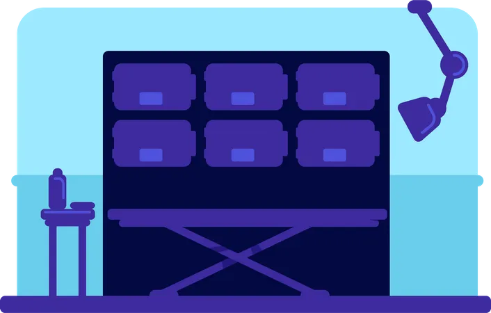 Hospital morgue  Illustration