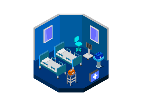 Hospital ward  イラスト