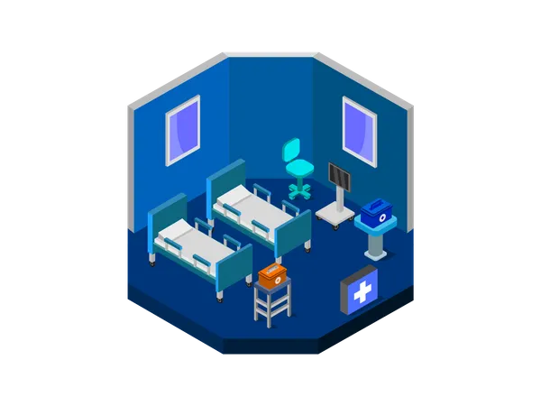 Hospital ward  イラスト