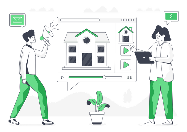 House Marketing  Illustration