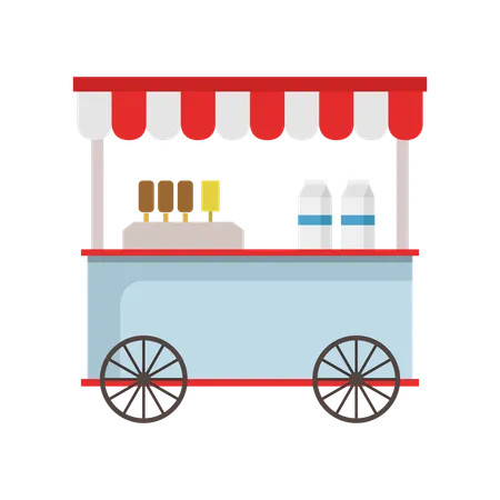 Ice Cream Kiosk  Illustration