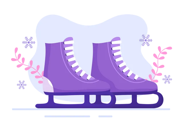 Ice skating blades  Illustration