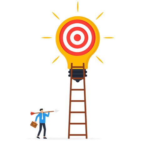 Idea to achieve target  Illustration