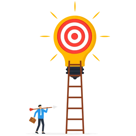 Idea to achieve target  Illustration