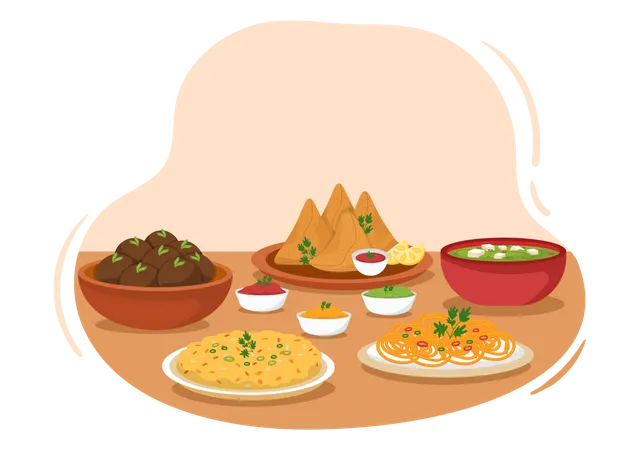 Indian Food  イラスト