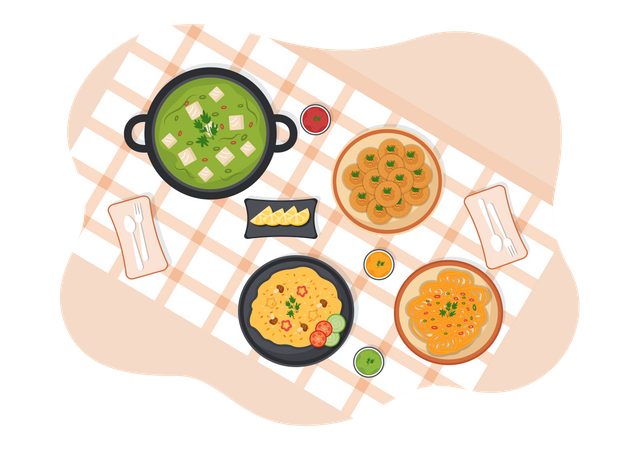 Indian Food  イラスト