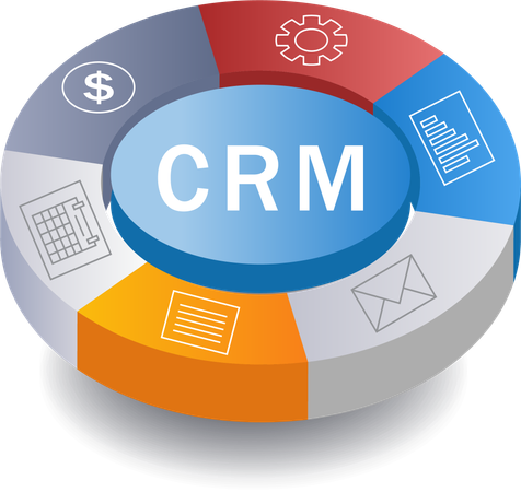 Infographic Crm  Illustration