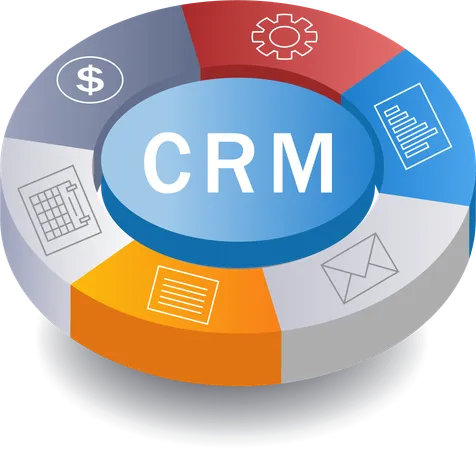 Infographic Crm  Illustration