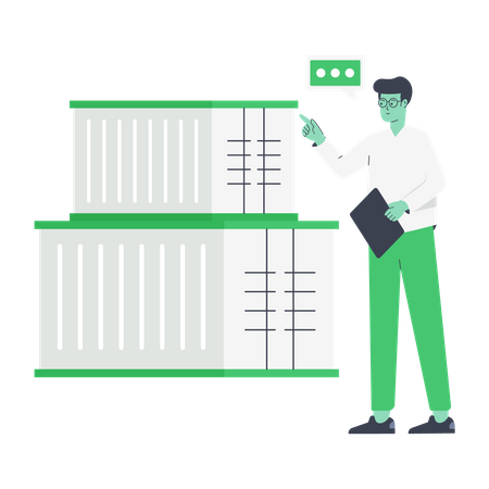 Inspection du fret  Illustration