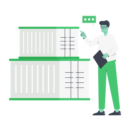 Inspection du fret  Illustration