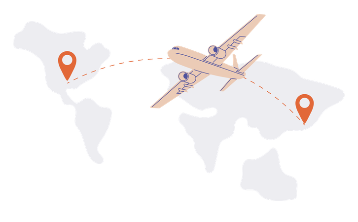 International logistic  イラスト