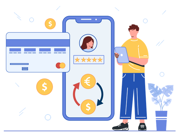 International Money Transfer  Illustration