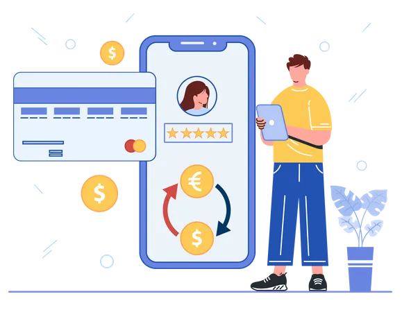 International Money Transfer  Illustration