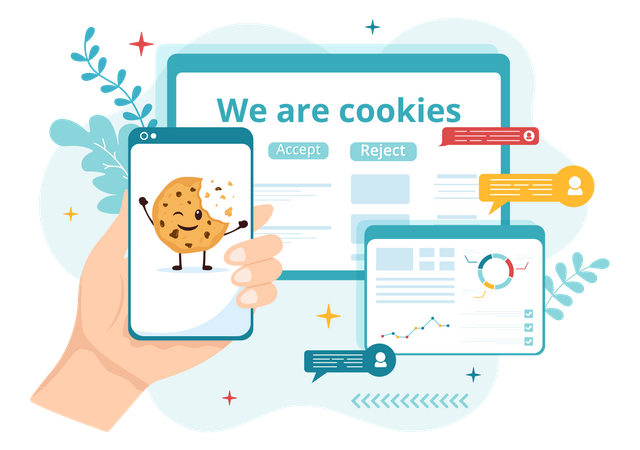 Internet Cookies  Illustration