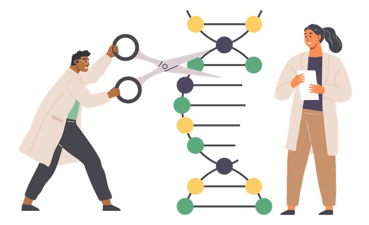 Investigación de adn  Ilustración