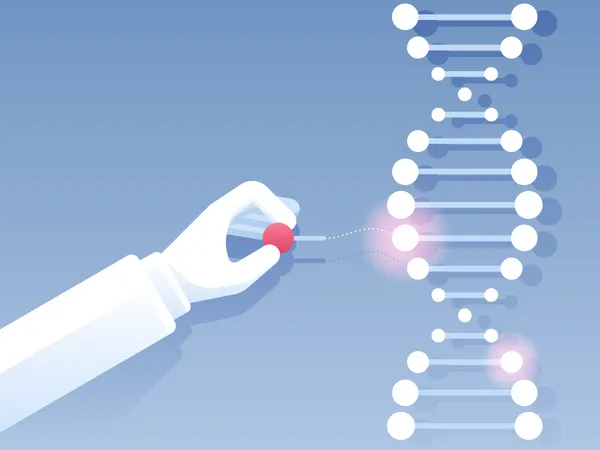 Investigación genética del adn  Ilustración