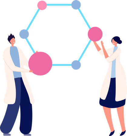 Investigación genética del adn  Ilustración