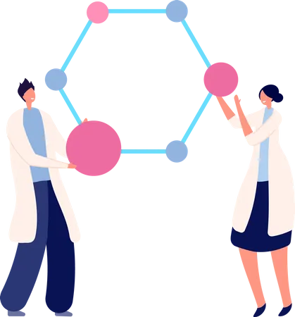 Investigación genética del adn  Ilustración