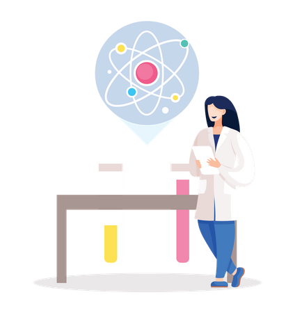 Investigación química  Ilustración