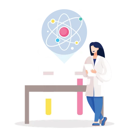 Investigación química  Ilustración