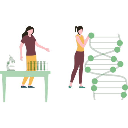 Investigación sobre adn  Ilustración