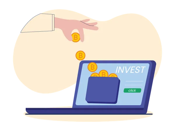 Investing in Bitcoin  Illustration