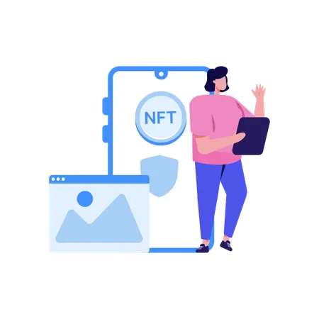 Investment In Nft  Illustration