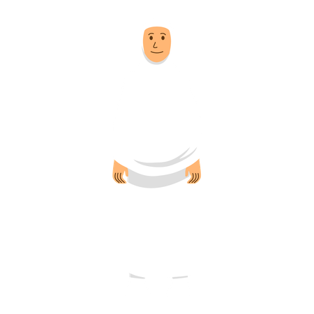 Islam Woman Standing  Illustration