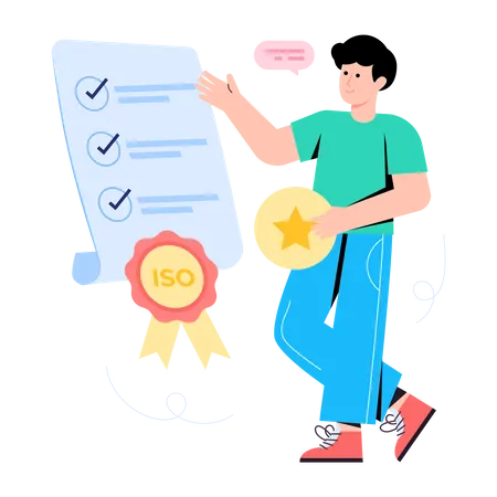 ISO certification  Illustration