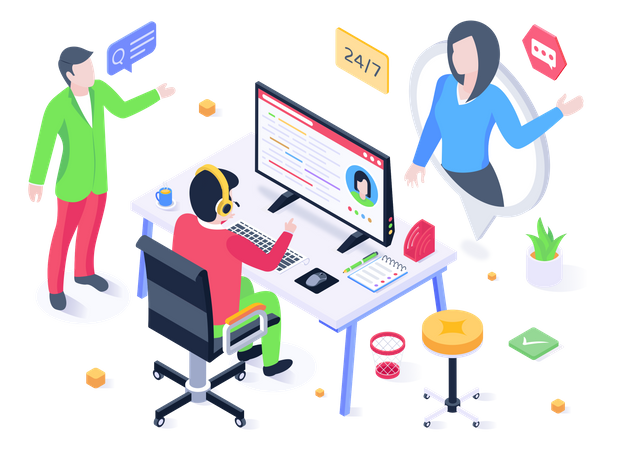 IT Services  Illustration