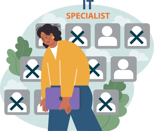 It specialist loss her job  Illustration