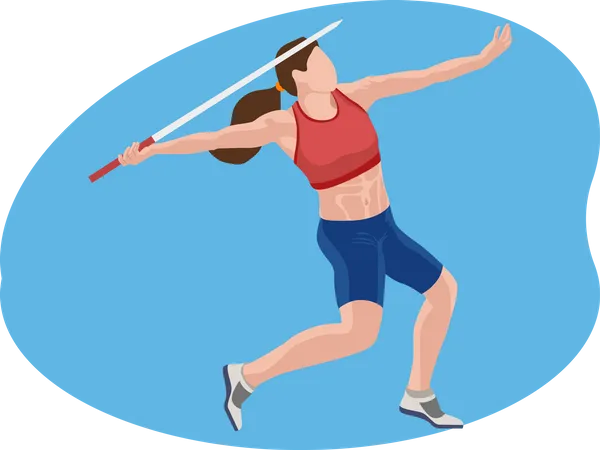 Javelin Throw  일러스트레이션