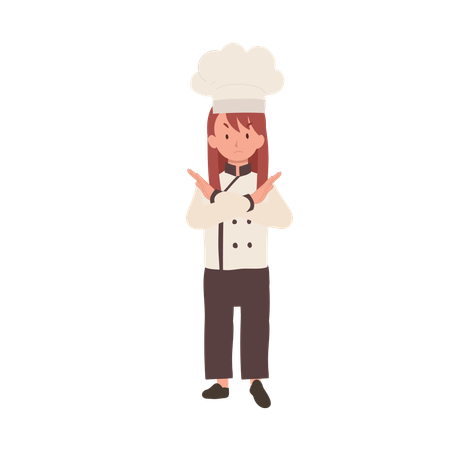 Jeune chef rejetant  Illustration