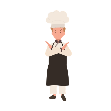 Jeune chef rejetant  Illustration