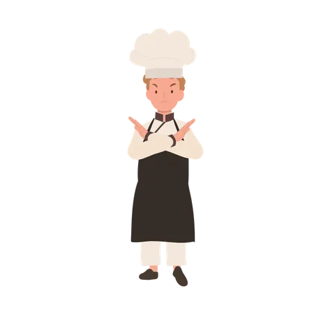 Jeune chef rejetant  Illustration