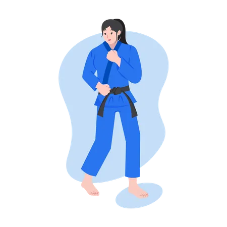 Jiu Jitsu Martial arts  イラスト