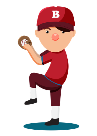 Jogador de baseball  Ilustração