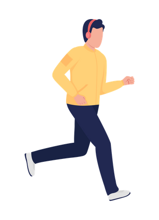 Hombre corriendo  Ilustración