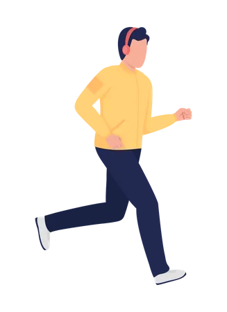 Hombre corriendo  Ilustración