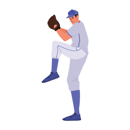 Joueur de baseball  Illustration