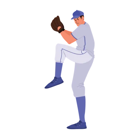 Joueur de baseball  Illustration