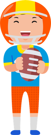 Joueur de football américain  Illustration