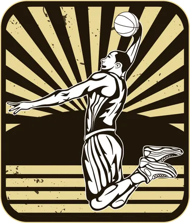 Jugador de baloncesto  Ilustración