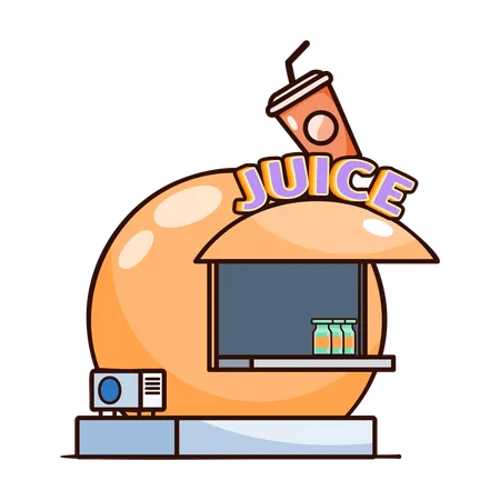 Juice center  Illustration