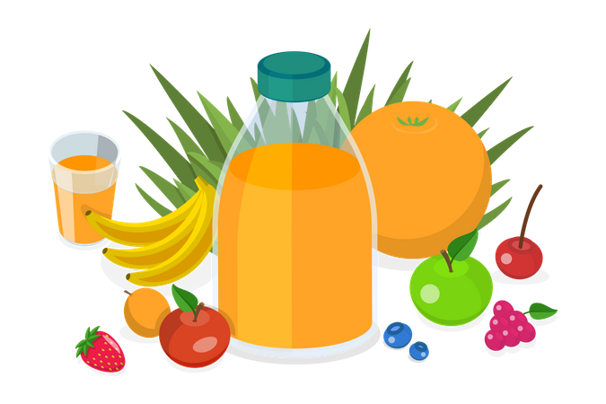 Jus de fruit  Illustration