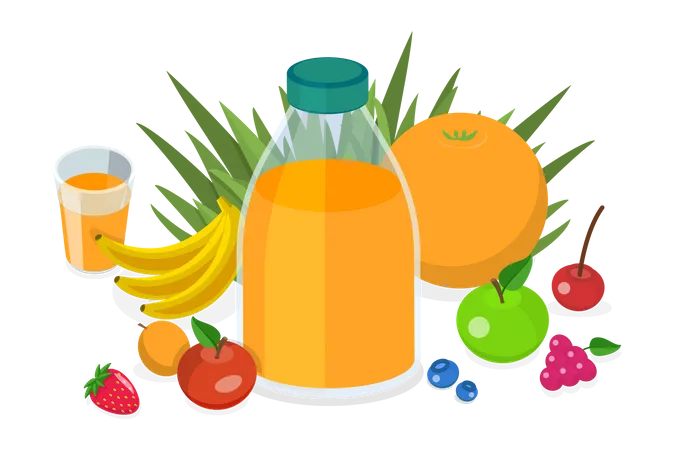 Jus de fruit  Illustration